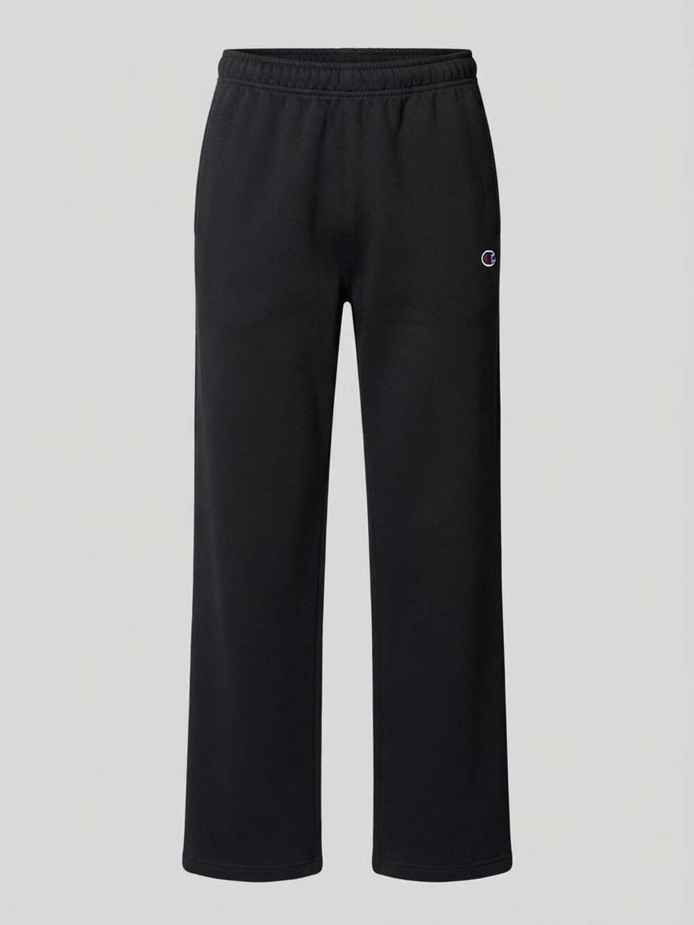 Champion Men's Powerblend Open Bottom Fleece Sweatpants Black medium